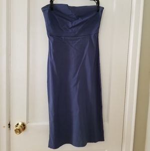 Blue Strapless Dress